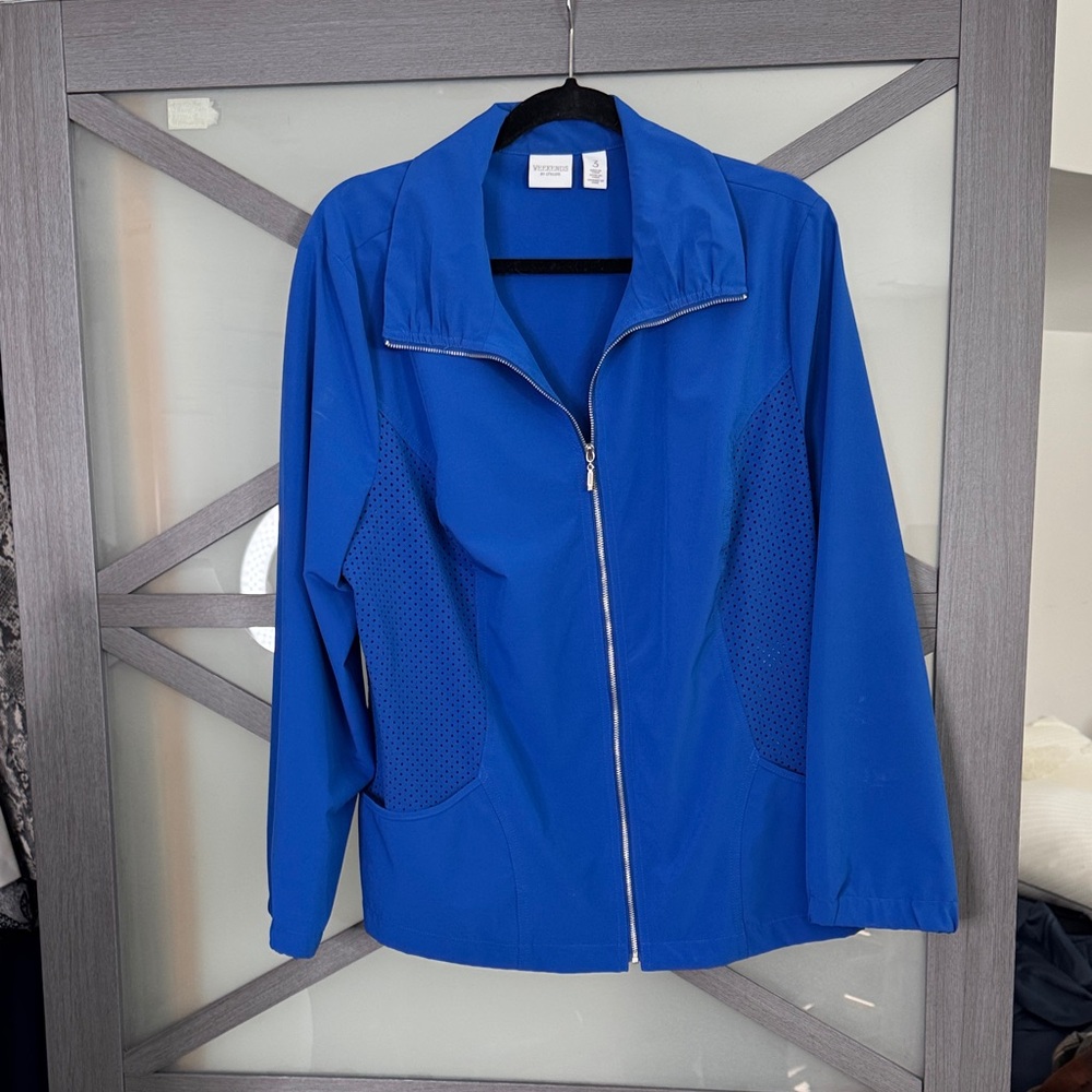 Chico’s Weekend Royal Blue Full Zip Jacket